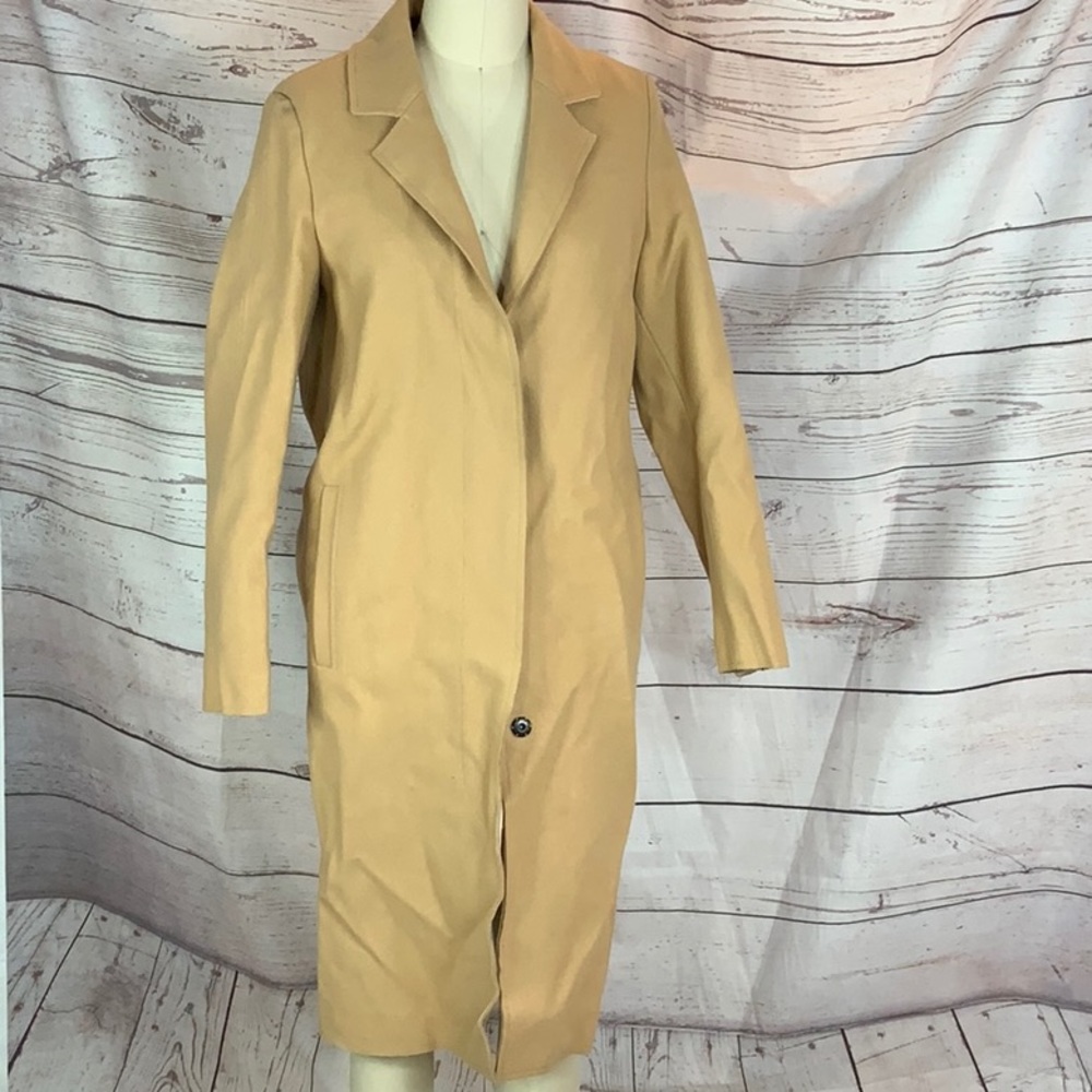 MSGM wool blend camel coat made in Italy
